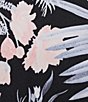 Color:Black - Image 3 - IslandZone® Aubrey Delicate Floral Print Sleeveless Self-Tie Belt Shirt Dress