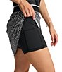 Tommy Bahama Aubrey Knit Geometric Print Skirt-Black Short Pull-On Skort - Image 3