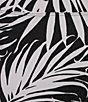 Tommy Bahama Aubrey Lorenzo IslandZone® Leaf Printed Peached Jersey A-Line Mini Skort, Color:Black - Image 4