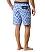 Color:Blue Cove - Image 2 - Baja Painted Geometric 9#double; Inseam Board Shorts