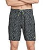 Tommy Bahama Baja Party Mixer 8#double; Board Shorts, Color:Black - Image 1