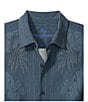 Tommy Bahama Bali Border Silk Short Sleeve Woven Shirt, Color:Navy - Image 2