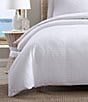 Color:White - Image 6 - Basketweave Solid White Cotton Comforter Mini Set