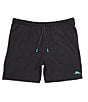 Color:Black - Image 1 - Big & Tall Naples Bay 6#double; Inseam and 7#double; Inseam Swim Trunks