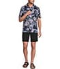 Tommy Bahama Big & Tall Bahama Coast Midnight Flora Short Sleeve Woven Camp Shirt - Image 3