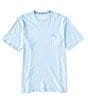 Color:Chambray Blue - Image 1 - Big & Tall Bali Beach Short Sleeve T-Shirt