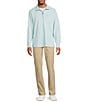Tommy Bahama Big & Tall Costa Wave Half-Zip Pullover, Color:Starlight Blue - Image 3
