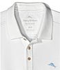 Color:Bright White - Image 2 - Big & Tall IslandZone Emfielder 2.0 Short Sleeve Polo Shirt