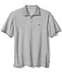 Color:Storm Grey Heather - Image 1 - Big & Tall IslandZone Emfielder 2.0 Short-Sleeve Polo Shirt