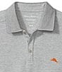 Color:Storm Grey Heather - Image 2 - Big & Tall IslandZone Emfielder 2.0 Short-Sleeve Polo Shirt
