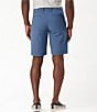 Color:Dark Jade - Image 2 - Big & Tall Flat Front Chip Shot 10#double; & 11#double; Inseam Shorts