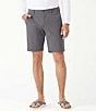 Color:Fog Grey - Image 1 - Big & Tall Flat Front Chip Shot 10#double;/11#double; Inseam Shorts