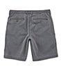 Color:Fog Grey - Image 2 - Big & Tall Flat-Front Straight-Fit Stretch Sateen 10#double; and 13#double; Inseam Boracay Shorts