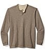 Tommy Bahama Big & Tall Flipview Abaco Pullover, Color:Cobblestone Heather - Image 2