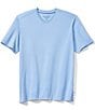 Color:Big Sky Blue - Image 1 - Big & Tall IslandZone Coastal Crest Short Sleeve V-Neck T-Shirt