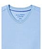 Color:Big Sky Blue - Image 2 - Big & Tall IslandZone Coastal Crest Short Sleeve V-Neck T-Shirt