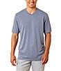 Color:Stonewash - Image 1 - Big & Tall IslandZone Coastal Crest Short Sleeve V-Neck T-Shirt