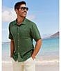 Color:Cucumber Green - Image 3 - Big & Tall IslandZone Coastal Breeze Check Short Sleeve Woven Shirt
