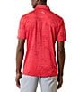 Color:Teaberry - Image 2 - Big & Tall IslandZone Palm Coast Palmera Short Sleeve Polo Shirt