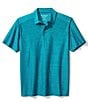 Color:Summer Night - Image 1 - Big & Tall IslandZone Palm Coast Performance Stretch Short Sleeve Polo Shirt