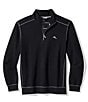 Tommy Bahama Big & Tall Montego Bay Half-Zip Pullover, Color:Black - Image 1