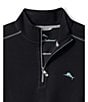 Tommy Bahama Big & Tall Montego Bay Half-Zip Pullover, Color:Black - Image 2