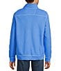 Tommy Bahama Big & Tall Montego Bay Half-Zip Pullover, Color:Medium Blueberry - Image 2