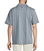 Tommy Bahama Big & Tall Palm Fresco Beach Short Sleeve Woven Camp Shirt, Color:Steel - Image 2