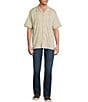 Tommy Bahama Big & Tall Palm Fresco Beach Short Sleeve Woven Camp Shirt, Color:Stone Khaki - Image 3