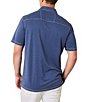 Color:Cobalt Haze - Image 2 - Big & Tall Paradise Cove Short Sleeve Polo Shirt