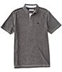 Color:Coal - Image 1 - Big & Tall Paradise Cove Short Sleeve Polo Shirt