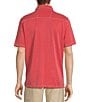 Color:Wild Geranium - Image 2 - Big & Tall Paradise Cove Short Sleeve Polo Shirt