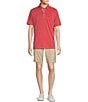 Color:Wild Geranium - Image 3 - Big & Tall Paradise Cove Short Sleeve Polo Shirt
