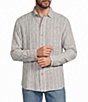 Tommy Bahama Big & Tall Raffia Dunes Stripe Long Sleeve Woven Shirt - Image 1