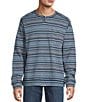 Tommy Bahama Big & Tall San Felipe Stripe Baja Abaco Pullover, Color:Coastline - Image 1