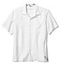 Color:White - Image 1 - Big & Tall Sea Glass Breezer Linen Shirt