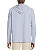 Tommy Bahama Big & Tall Starboard Stripe Long Sleeve Hoodie, Color:Cabo Blue - Image 2