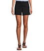 Tommy Bahama Boracay 5#double; Mid Rise Shorts, Color:Black - Image 1