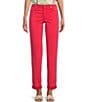 Color:Paradise Pink - Image 1 - Boracay 5 Pocket Ankle Length Boyfriend Jeans