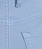 Color:Light Sky - Image 4 - Boracay Beach Cotton Blend Stretch Sateen High Rise Ankle Jeans