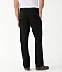 Color:Black - Image 2 - Boracay Flat Front Stretch Sateen Pants
