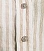 Tommy Bahama Cabana Woven Striped Print Point Collar Long Sleeve Shirt, Color:Coffee Break - Image 4