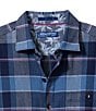 Tommy Bahama Canyon Beach Pebble Cay Plaid Long Sleeve Shirt, Color:Dockside Blue - Image 2