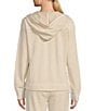 Color:Bedouin Sand - Image 2 - Captiva Isles Hybrid Twill French Terry Long Sleeve Hooded Coordinating Pullover
