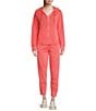 Color:Pure Coral - Image 4 - Captiva Isles Hybrid Twill French Terry Straight-Leg Pocketed Coordinating Drawstring Joggers