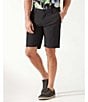 Color:Black - Image 1 - IslandZone Chip Shot Flat Front Stretch 10#double; Inseam Shorts