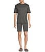 Tommy Bahama IslandZone Chip Shot Flat Front Stretch 10#double; Inseam Shorts, Color:Fog Grey - Image 3