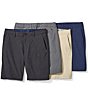 Color:Black - Image 3 - IslandZone Chip Shot Flat-Front Stretch 10#double; Inseam Shorts
