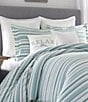 Color:Blue/Multi - Image 4 - Clearwater Cay Striped Comforter Mini Set