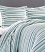 Color:Blue/Multi - Image 5 - Clearwater Cay Striped Comforter Mini Set